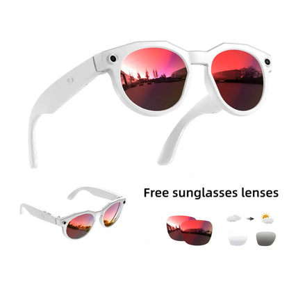 [ Factory price]4K Smart AI Camera Glasses with 8MP Photochromic Lenses & Real-Time Translation