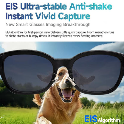 [ Factory price]4K Smart AI Camera Glasses with 8MP Photochromic Lenses & Real-Time Translation