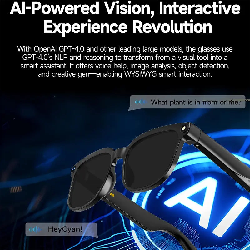 [ Factory price]4K Smart AI Camera Glasses with 8MP Photochromic Lenses & Real-Time Translation