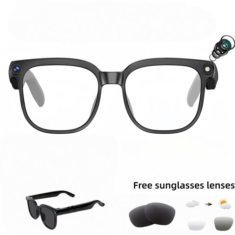 [ Factory price]4K Smart AI Camera Glasses with 8MP Photochromic Lenses & Real-Time Translation