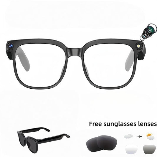 [ Factory price]4K Smart AI Camera Glasses with 8MP Photochromic Lenses & Real-Time Translation